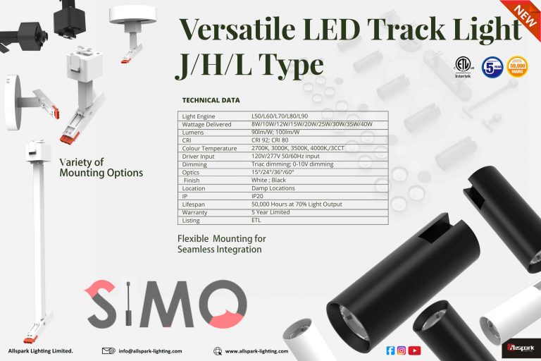 Surface mount track lighting