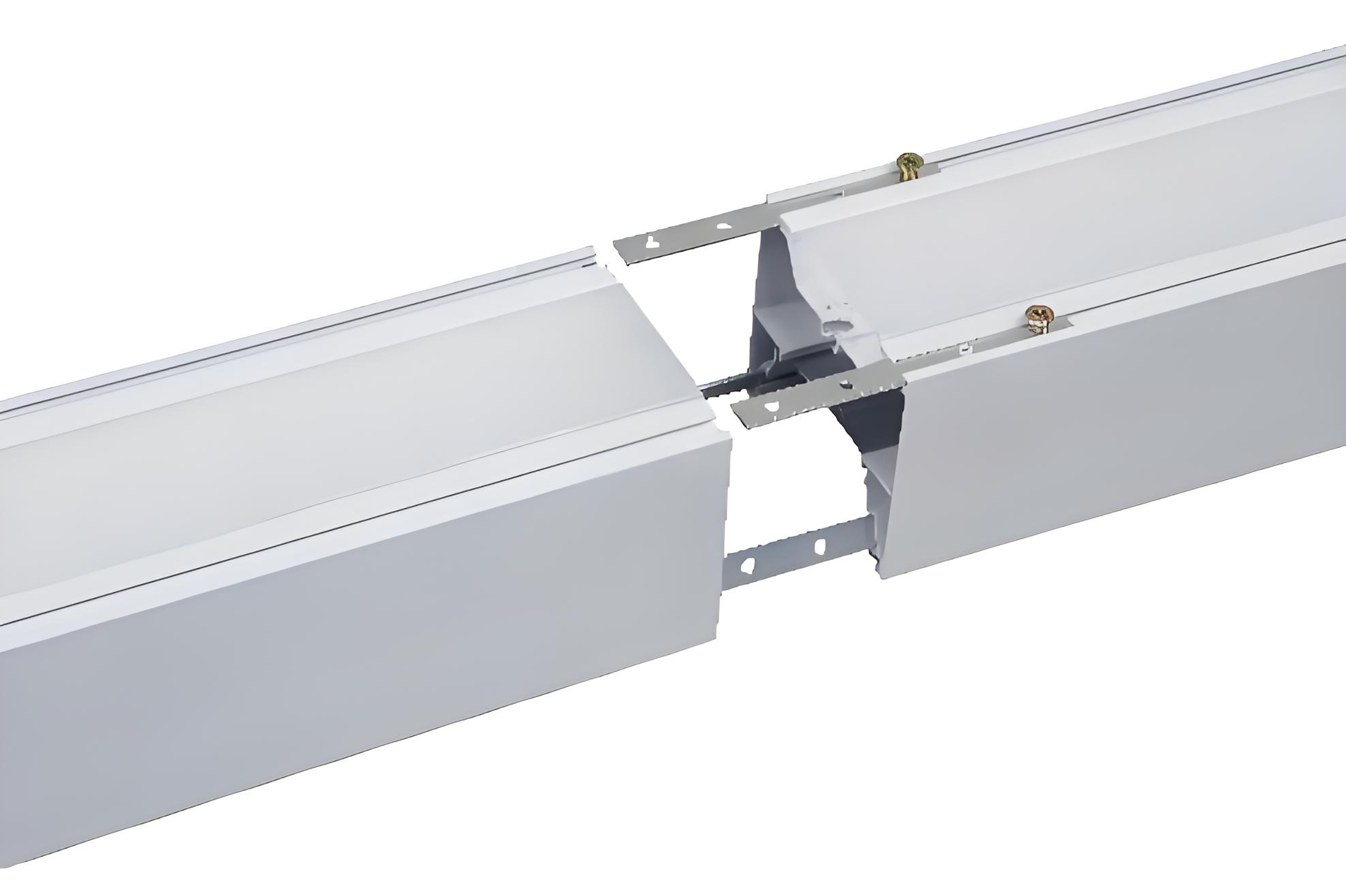 Linkable linear led light fixtures