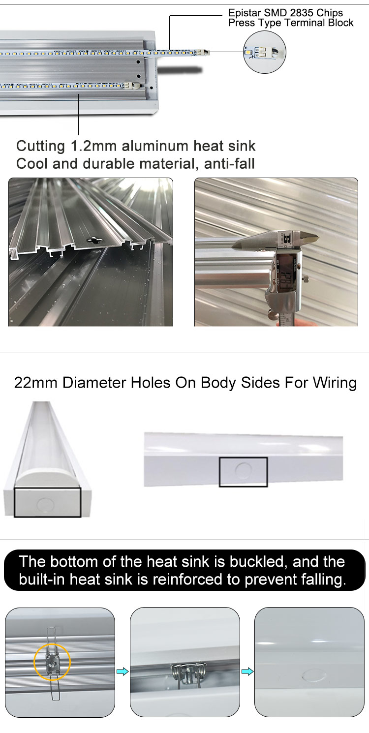 Linear led light bar fixture